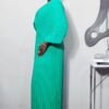 Emerald Green Pleated Maxi Dress.