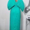 Emerald Green Pleated Maxi Dress.