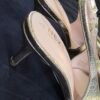 Gold Sling Back Heel Sandal