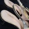 Gold Sling Back Heel Sandal