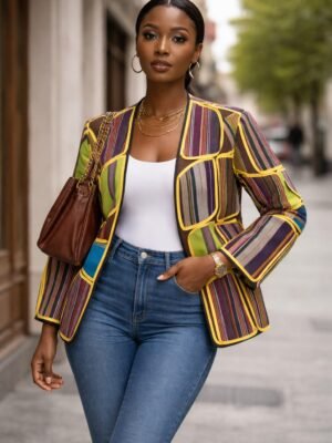 EWA  Asooke Patch Jacket